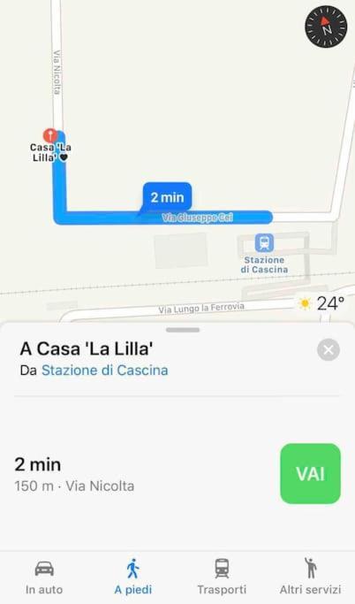 Apartmán Casa La Lilla Cascina Exteriér fotografie